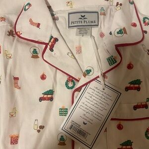 Petite Plume Kid's Twill Pajama Set in Holiday Town -2T brand new with tag